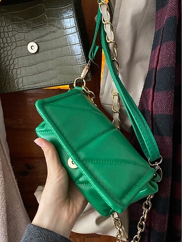Zara Yeşil çanta
