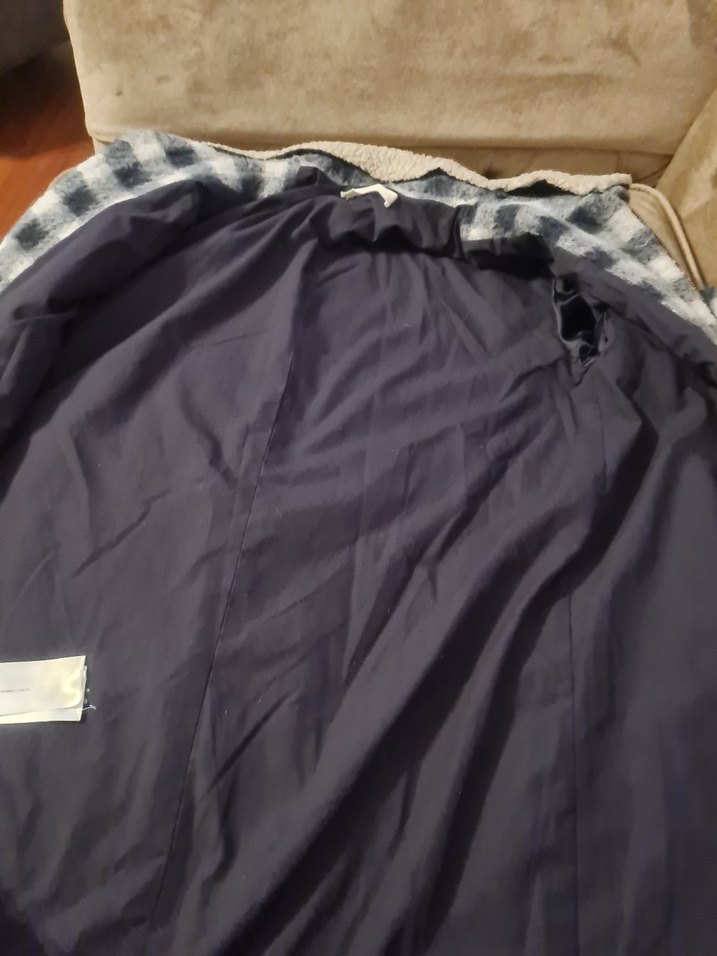 Mango Ekose Desenli Midi Genç Kaban - Görsel 5