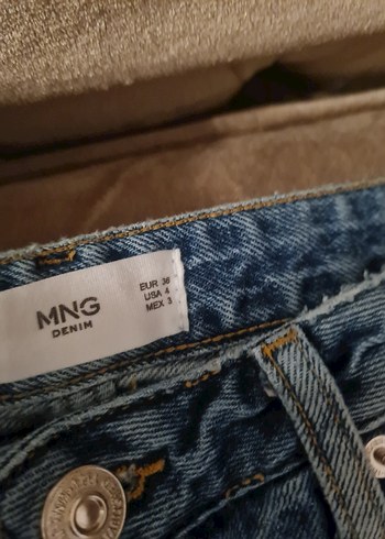 Mango Düğmeli Kot Pantolon - Görsel 2