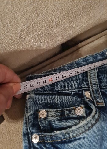 Mango Düğmeli Kot Pantolon - Görsel 5