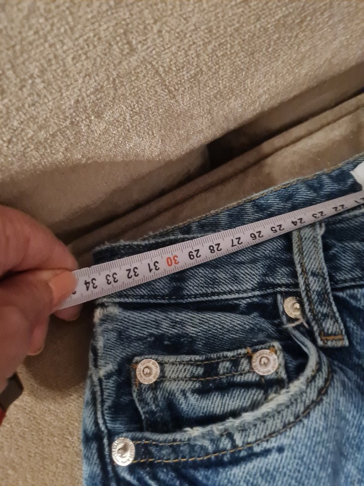 Mango Düğmeli Kot Pantolon - Görsel 5