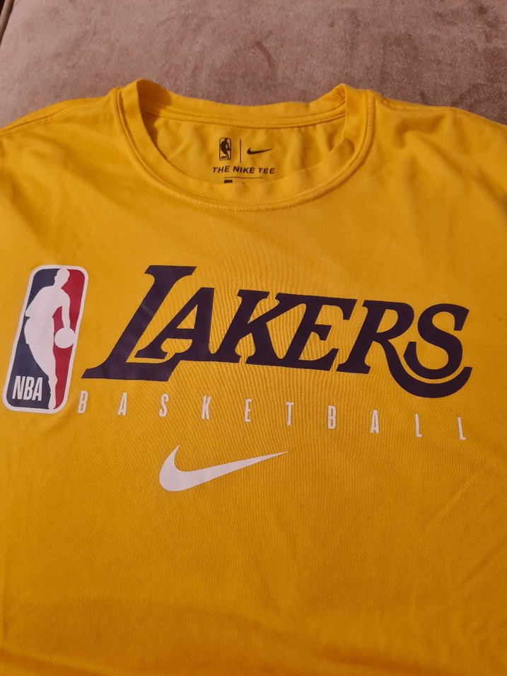 Sarı Lakers NBA Baskılı Erkek Tişört - Görsel 2