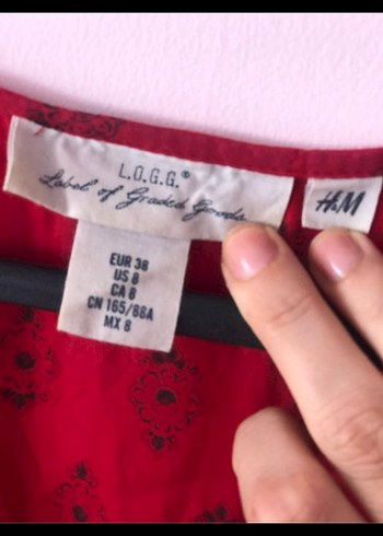 38 Beden Kısa Kollu Kırmızı Bohem Midi Elbise