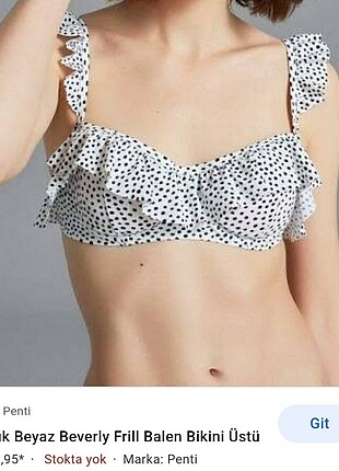 Penti puantiyeli bikini takımı