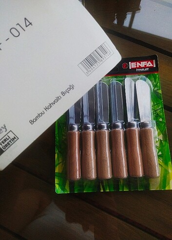 Bambu kahvaltı bıçağı 6 lı paket 