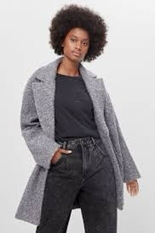 Bershka uzun yünlü kaban
