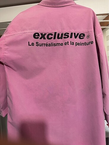 s Beden pembe Renk Twist pembe gömlek
