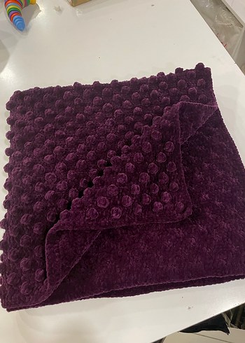 Mor Çocuk Battaniyesi, Yumuşak Dokulu - Görsel 2