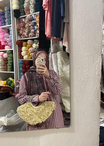 Beden Nakışlı Örgü Bohem Kadın Çanta