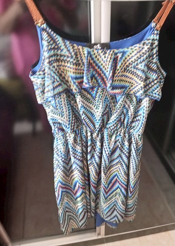 adL Baskılı Lacivert Midi Hamile Eteği - Görsel 7