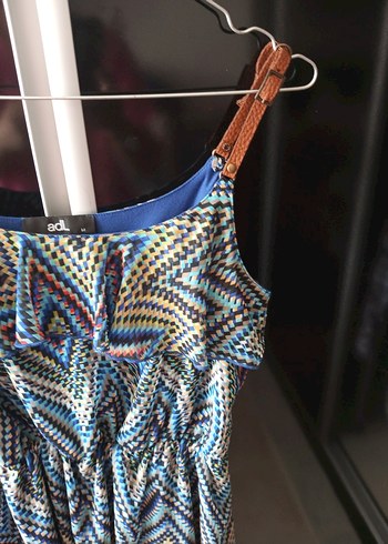 adL Baskılı Lacivert Midi Hamile Eteği - Görsel 6