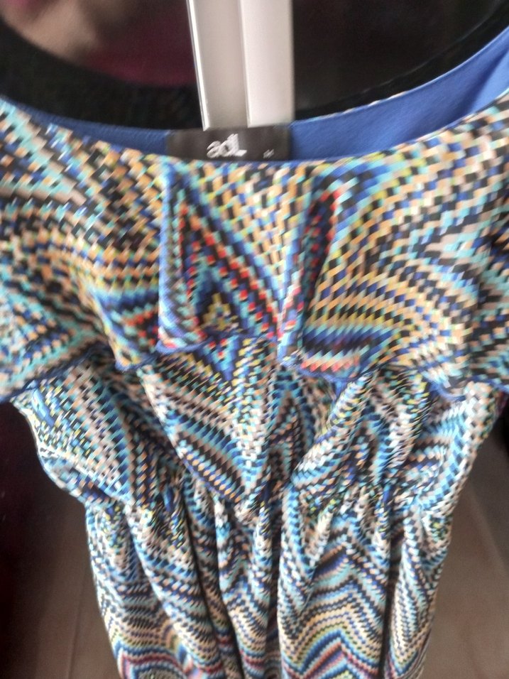 adL Baskılı Lacivert Midi Hamile Eteği - Görsel 3