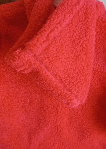 Kız Bebek Kırmızı Kürklü Tulum - Görsel 10