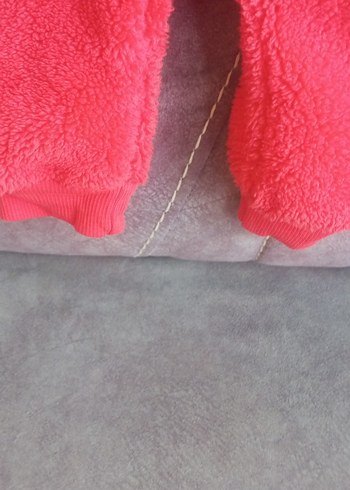 Kız Bebek Kırmızı Kürklü Tulum - Görsel 11