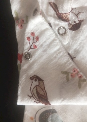 Nakışlı Beyaz Pamuk Çocuk önlüğü múslin bez kumaş  4 lü fiyatı - Görsel 10