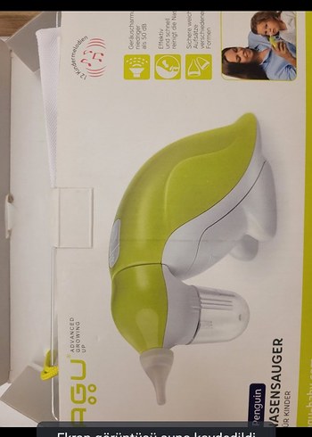 Sarı Penguen Tasarımlı Bebek Burun Aspiratörü - Görsel 6