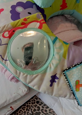 Nakışlı Çok Renkli mama ve oturma minderi - Görsel 4