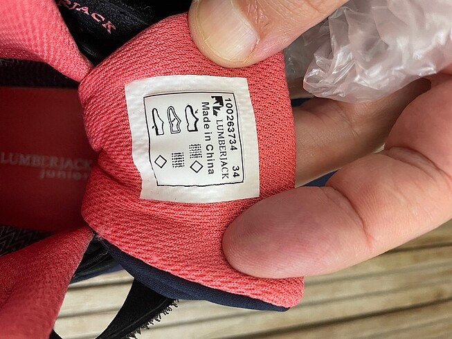 34 Beden lacivert Renk Unisex lumberjack bot 34 numara