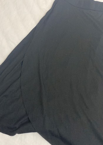 Siyah Piliseli Midi Hamile Eteği - Görsel 2