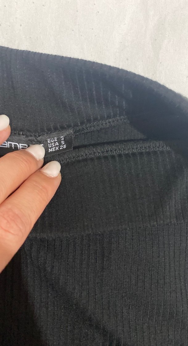 Siyah Piliseli Midi Hamile Eteği - Görsel 3