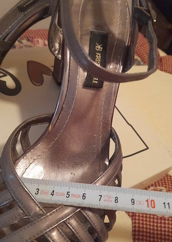 antresit rengi Platform Topuklu Kadın ayaykkabi - Görsel 6