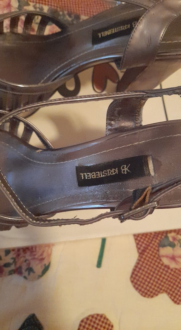 antresit rengi Platform Topuklu Kadın ayaykkabi - Görsel 3