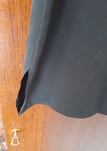 Siyah Kolsuz Kadın  Bluz - Görsel 3