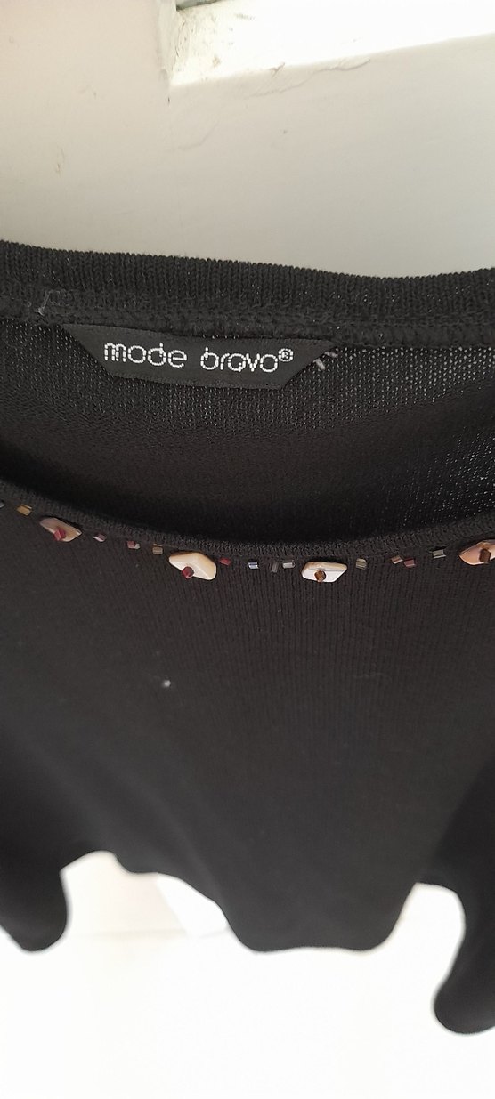 Düğmeli Siyah Kadın Keten Ceket ikili takım - Görsel 3