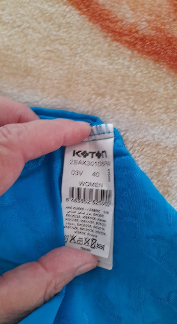 Mavi v Yaka Kadın Atlet - Görsel 4