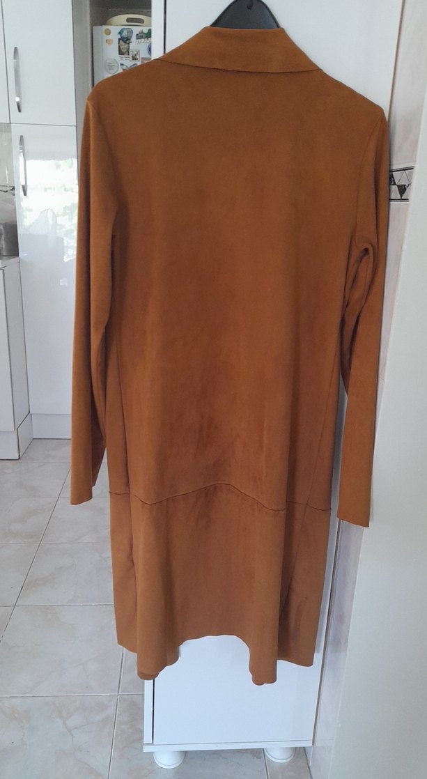 tarcin Süet Uzun Kadın Kaban - Görsel 3