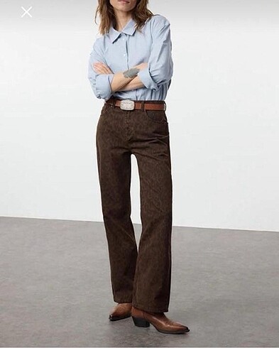 leopar desen jean
