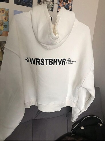 WRSTBHVR oversize kapüsonlu sweatshirt