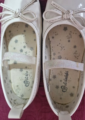 Kız Çocuk Beyaz Fiyonklu Babet - Görsel 2