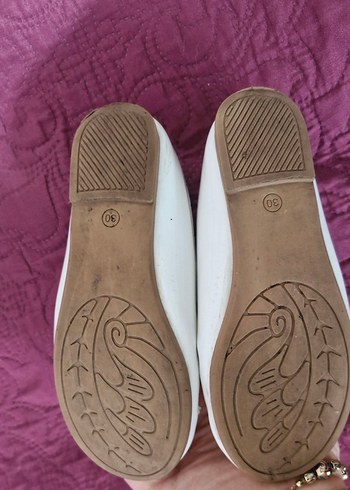 Kız Çocuk Beyaz Fiyonklu Babet - Görsel 3