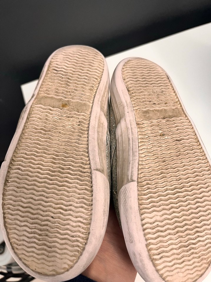 Kız Çocuk Gri Simli Nakışlı Babet - Görsel 3