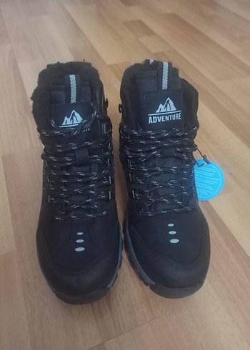 sıfır kaymaz taban içi yünlü sıcacık KAR BOTU - Görsel 8