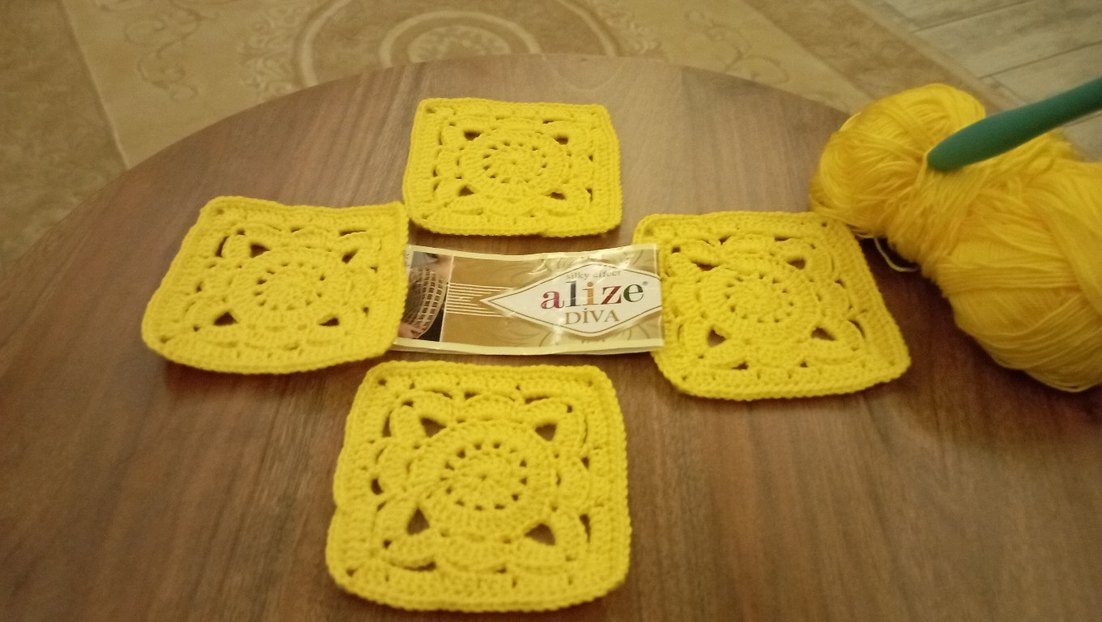 Sarı Renkli Örgü motifleri - Görsel 2