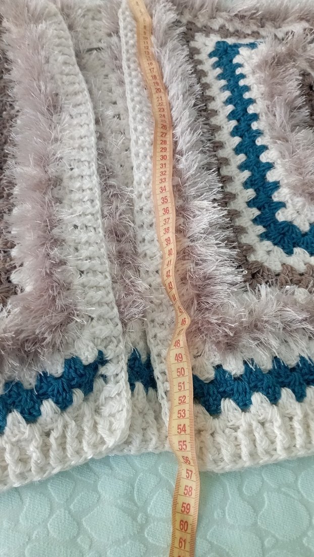 Kadın renkli Bohem Uzun Kollu el örgüsü Hırka - Görsel 3