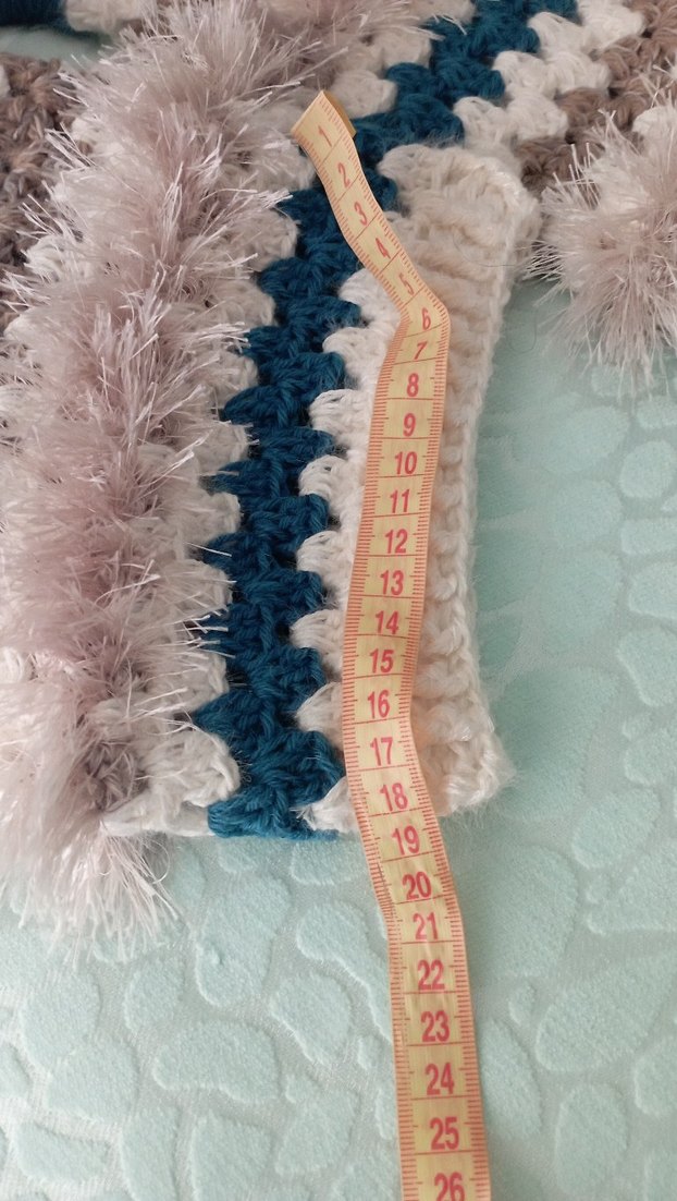 Kadın renkli Bohem Uzun Kollu el örgüsü Hırka - Görsel 5