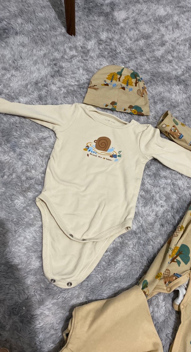 Bebek Erkek Örme Kapüşonlu 4'lü Set - Görsel 3