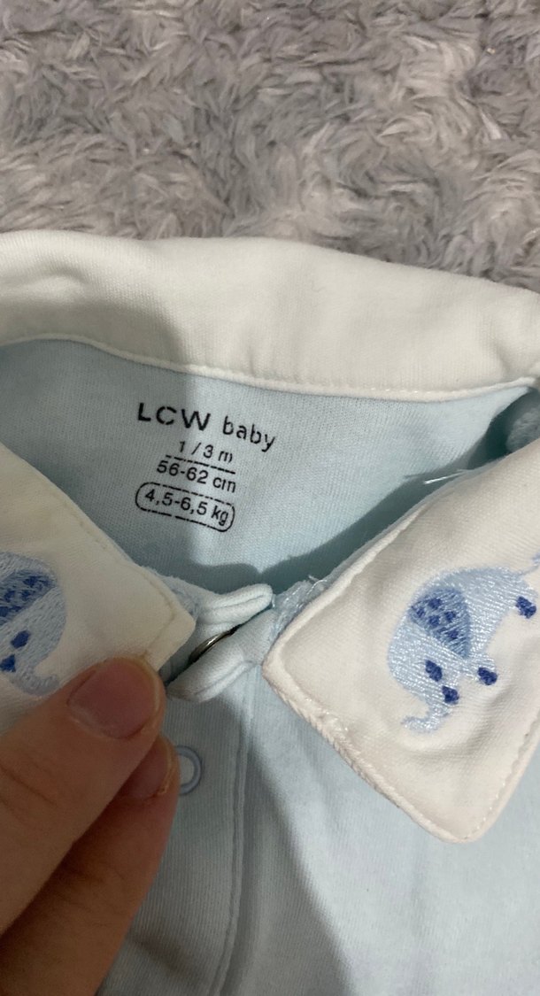 Pastel Mavi Bebek Tulum Seti - Görsel 2