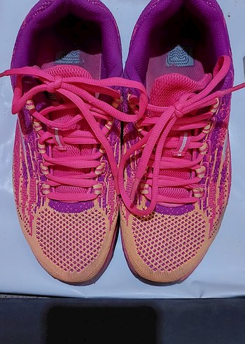 Pembe Bağcıklı Tie-Dye Desenli Kadın Spor Ayakkabı