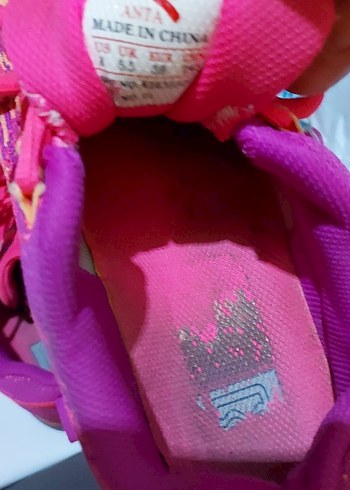 39 Beden pembe Renk Pembe Bağcıklı Tie-Dye Desenli Kadın Spor Ayakkabı