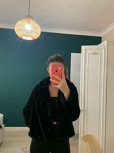 Pull and bear kürk ceket S beden