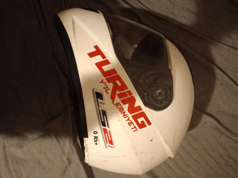 Beyaz Ls2 Kask L beden - Görsel 3