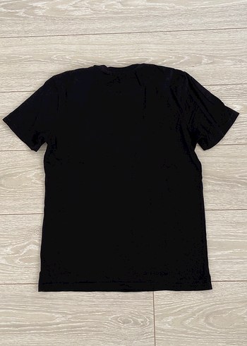 s Beden Mavi jeans Siyah Baskılı Erkek Tişört