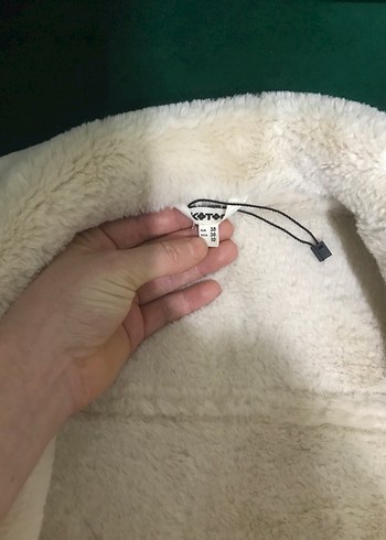 Beyaz Kadın Kürklü Street Wear Ceket - Görsel 3