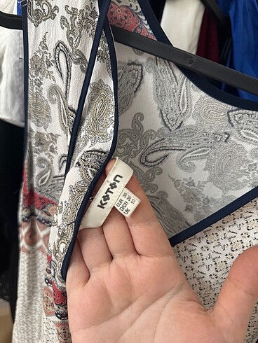 38 Beden Koton etnik desenli günlük elbise