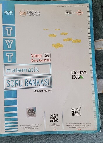 Yarısı çözülmüş 345 tyt matematik soru bankası 