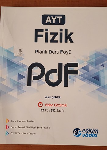 Eğitim Vadisi AYT Fizik Planlı Ders Föyü